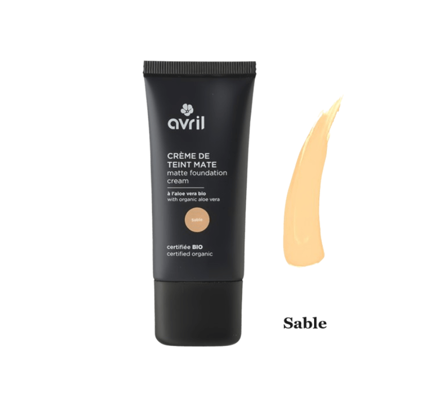 Crème de teint mate AVRIL 28 ml - Certifiée bio (Sable)